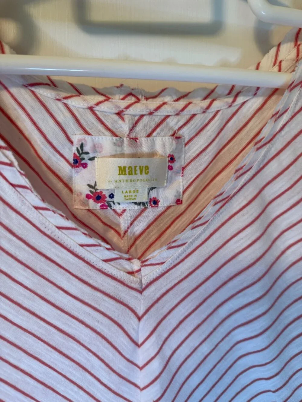 Anthropologie Maeve striped puff sleeve top - Picture 3 of 3